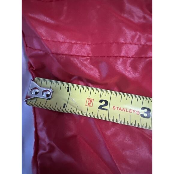 Lacoste Alligator 80s Full Zip Windbreaker Rain Jacket Red Convert To Pouch Sz S - Picture 14 of 16